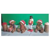 11 - LOT OF CHRISTMAS FIGURINES & CANDLES (L11)