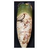 11 -  HAND PAINTED FLOWER VASE(G32)