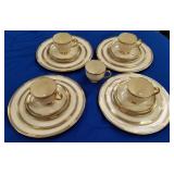 11 -  LENOX TEA CUPS,PLATES AND SAUCERS(G29)