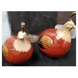 11 - CERAMIC QUAIL FIGURES(G16)