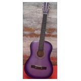 357 - ACOUSTIC PURPLE GUITAR(W75)
