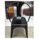 357 - BLACK TOLIX-STYLE DINING CHAIR (W5)