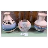 11 - THREE PIECES SOUTHWESTERN POTTERY (P8)