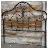 357 - VINTAGE METAL BED HEADBOARD (W33)