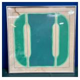 11 - ABSTRACT ART FRAMED 25'SQ