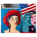 11 - TWO PIECES ORIGINAL ART 24X37' & 24X30' (S22)