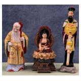 11 - THREE STAR GODS (FUK LUK SAU) STATUES (P120)