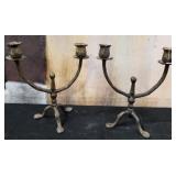11 - PAIR OF VINTAGE CANDLE HOLDERS(G53)