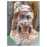 11 - BUST SCULPTURE OF NATIVE AMERICAN ELDER (P7)