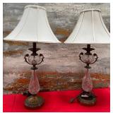 357 - GLASS BASES TABLE 29' LAMPS (W55)