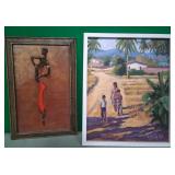 11 - TWO PIECES FRAMED ART