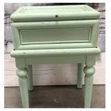 357 - TOP OPENING HAND PAINTED NIGHT STAND (W3)