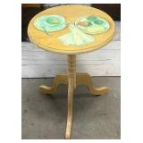 357 - HAND PAINTED CIRCULAR TABLE(W4)