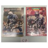 503 - LOMAS BROWN & BENNIE BLADES SIGNED CARDS
