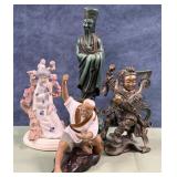 11 - FOUR COLLECTIBLE JAPANESE FIGURINES (P78)