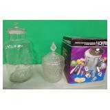 11 - HOT FUDGE MACHINE & TWO GLASS JARS (L61)