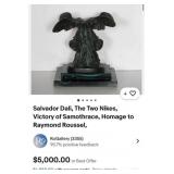 375 - SALVADOR DALI 'THE TWO NIKES' SCULPTURE 10'T