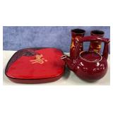 11 - KEEPSAKE BOX, TEAPOT & CUPS (P79)