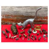 357 - ASSORTED PET FIGURES-CAT,DOGS ETC(W49)