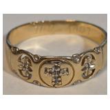 14K YELLOW GOLD RING 4.1GRAMS SIZE 12