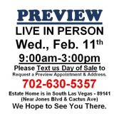 PREVIEW LIVE IN PERSON - Wednesday, February 11th
