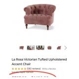 M - UPHOLSTERED OCCASIONAL CHAIR (L73)