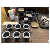 M - CADDIES, MIXED TINS, FLATWARE, MORE (K37)