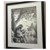 M - FRAMED ART 17X21"