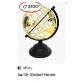 M - WORLD GLOBE TABLE-TOP DECOR (L5)