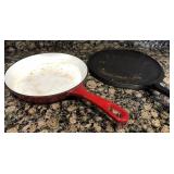 M - LOT OF TWO SKILLETS (K34)
