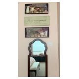 M - THREE PIECES WALL DECOR & MIRROR (C4)