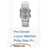 M - PHILIP STEIN DUAL TIME ZONE WATCH (J6)