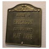 M - BRASS PLAQUE (L79)