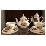 M - ROYAL STUART TEA SET & TEASPOONS SET (L16)