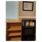 M - LOT OF TWO BOOKCASES, CONTENTS, FRAME (R17)