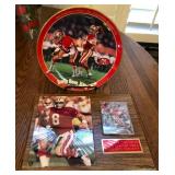 L - JOE MONTANA & STEVE YOUNG COLLECTIBLES (E46)