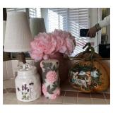 L - LAMP, LIDDED JAR, CANDLE, PUMPKIN, (M6)
