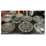 V - MIXED GLASS PLATTERS & SERVING BOWLS (K25)