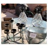 V - CANDLE HOLDERS, TUB, PLANTER (Y14)