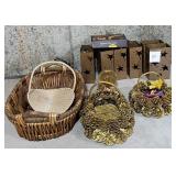 V - LOT OF BASKETS & LANTERNS (G4)