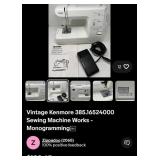 V - KENMORE PORTABLE SEWING MACHINE (G74)