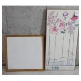 V - ART PRINT FRAMED & EMPTY FRAME (G28)