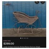 V - VINTAGE-STYLE DECORATIVE SLED (G7)