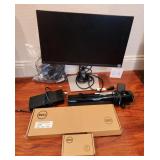 V - COMPUTER MONITOR, KEYBOARD, MOUSE, SOUNDBAR
