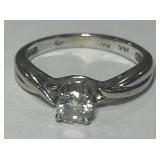 14KT WHITE GOLD DIAMOND RING 2.90 GRS