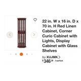 V - CURIO DISPLAY CABINET (A14)