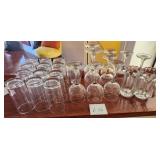 V - MIXED LOT OF BAR GLASSWARE (L36)