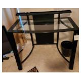 V - HOME OFFICE COMPUTER DESK, WASTEBASKET (B2)