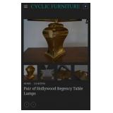 V - VINTAGE TABLE LAMP WITH SHADE (A9)