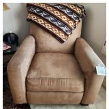 V - EASY CHAIR WITH THROW BLANKET (M8)